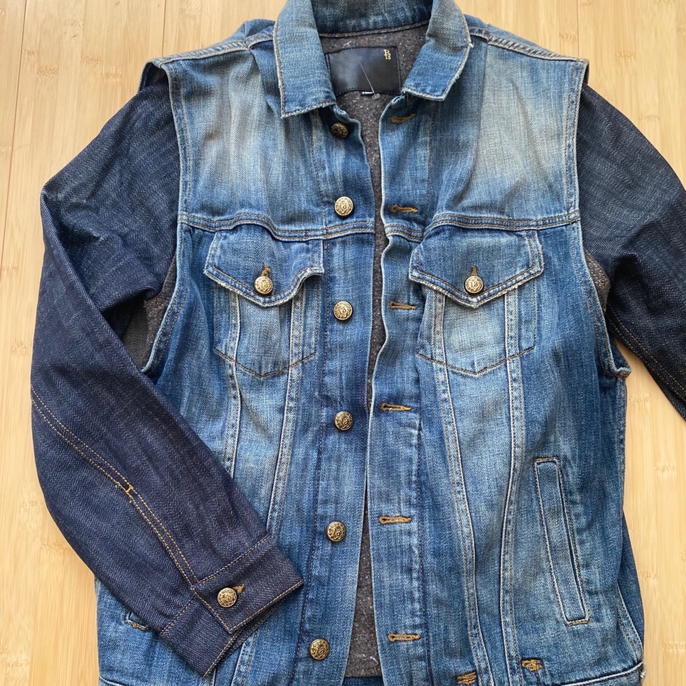 R13 Two Tone Denim Jacket